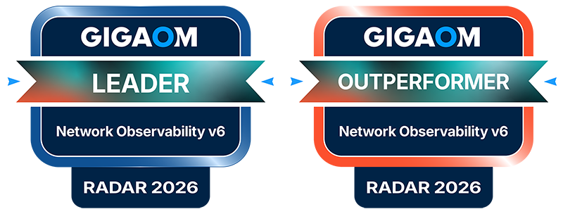 GigaOm Badges 2026 NetScout Leader Outperfomer