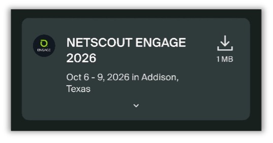 Screenshot of the package download step of the Cvent app