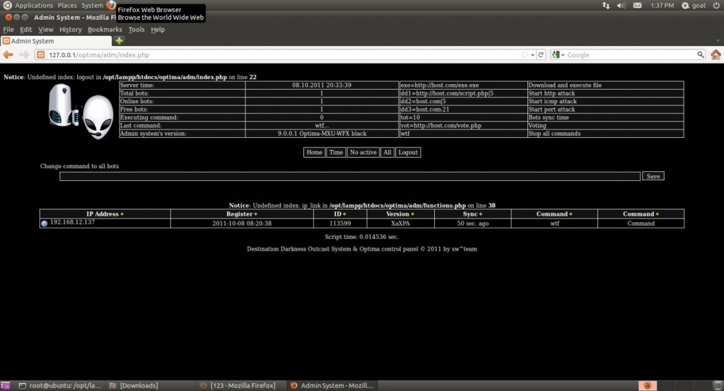 Optima – DarknessX control panel