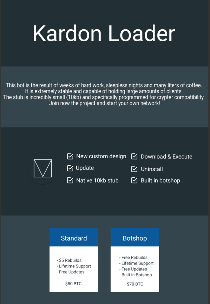 Kardon Loader Pricing