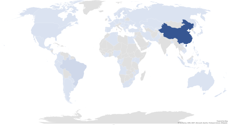 Map of CoAP devices