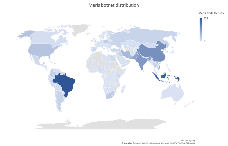 Meris Botnet Distribution