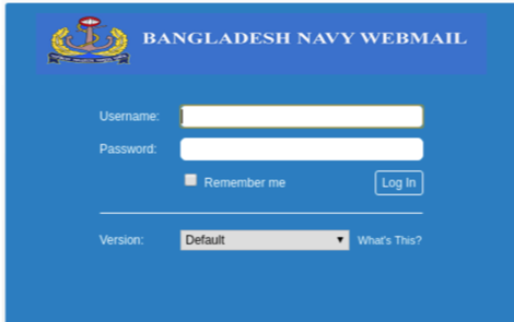 Bangladesh Navy Fake Login Page