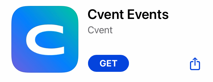 Cvent app listing in app store