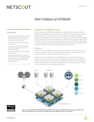 NSX-T Edition of vSTREAM