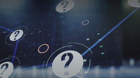 Dark node graph with question marks