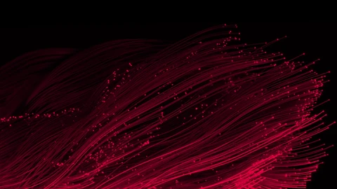 Red lines with black background