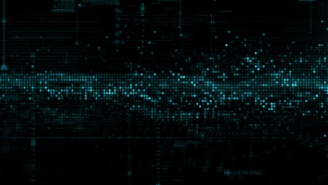 black background with green specs