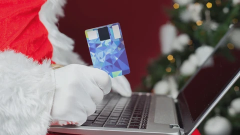 Santa and a credit card