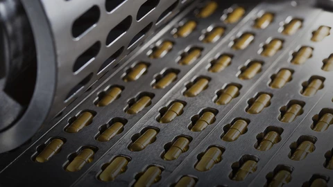 Pill capsules in a monitoring case