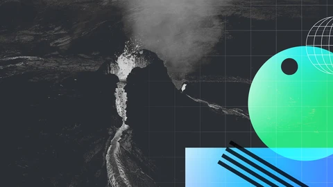 Black image of battle ground