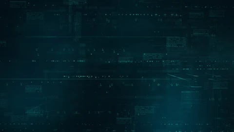 Dark background with green power glow