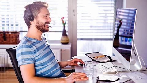 GuyStripeShirtWFH_VDI