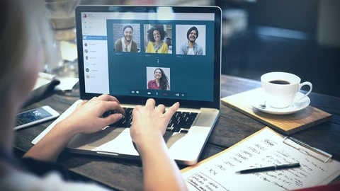 Remote Team on a Conference Call