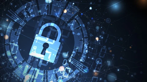 KeyLock surround by digital orb