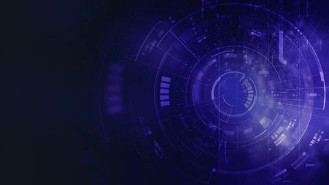 abstract dark purple banner