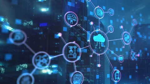 Connected circles to show AI-ready network intelligence