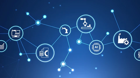 Connected circles showing connected nature of AI-powered network observability