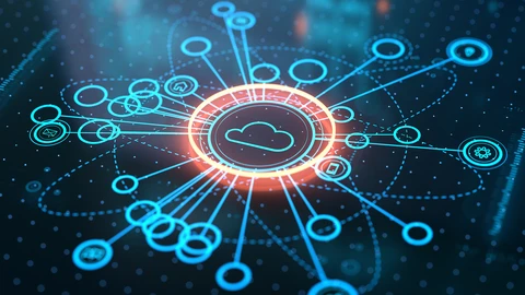 Cloud applications showing connections