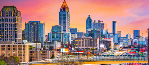 Atlanta Skyline at Sunset