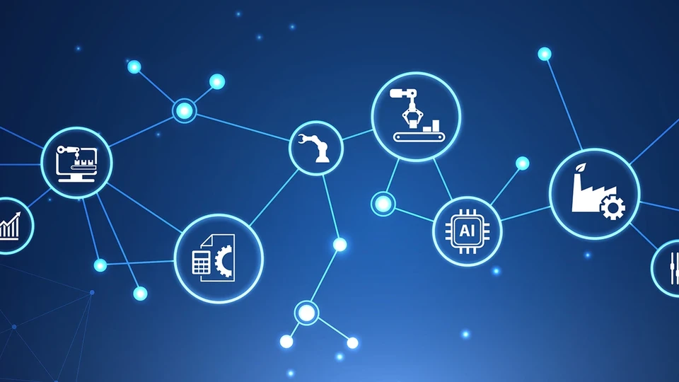Connected circles showing connected nature of AI-powered network observability