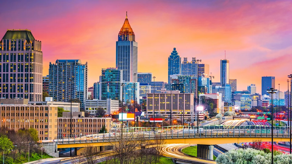 Atlanta Skyline at Sunset