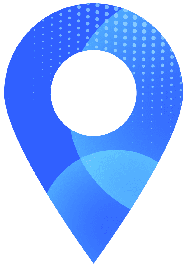 blue location marker